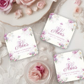 絶妙なMis XVアニョススペインのフローラオーキッドポジス スクエアペーパーコースター