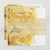 絶妙イエローローズ結婚ズ記念日パーティー 招待状 (正面/裏面)