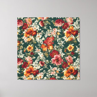 絶妙イタリアンで繊細な緑の花 キャンバスプリント