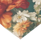 絶妙イタリアンで繊細な緑の花 テーブルクロス (アングル)