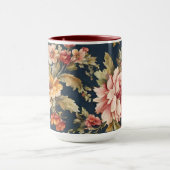 絶妙イタリアンな美しい花柄マグカップ マグカップ (中央)