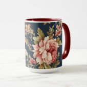 絶妙イタリアンな美しい花柄マグカップ マグカップ (正面右)
