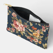 絶妙イタリアンな美しい花柄 アクセサリーポーチ (見開き)