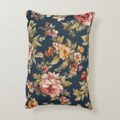 絶妙イタリアンな美しい花柄 アクセントクッション (裏面(縦))