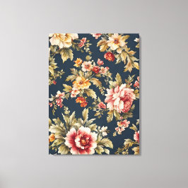 絶妙イタリアンな美しい花柄 キャンバスプリント