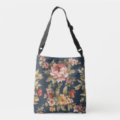 絶妙イタリアンな美しい花柄 クロスボディバッグ (裏面)