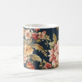 絶妙イタリアンな美しい花柄 コーヒーマグカップ (中央)