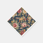 絶妙イタリアンな美しい花柄 スタンダードカクテルナプキン (角)