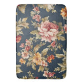 絶妙イタリアンな美しい花柄 バスマット (正面縦)