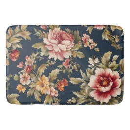絶妙イタリアンな美しい花柄 バスマット