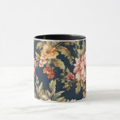 絶妙イタリアンな美しい花柄 マグカップ (中央)