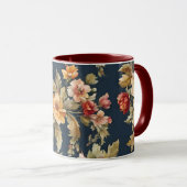 絶妙イタリアンな美しい花柄 マグカップ (正面右)