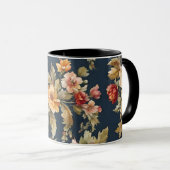 絶妙イタリアンな美しい花柄 マグカップ (正面右)