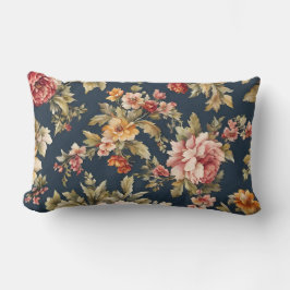 絶妙イタリアンな美しい花柄 ランバークッション