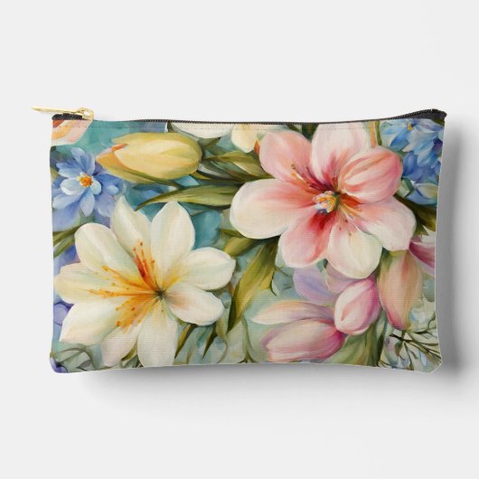 絶妙エレガント春の花。絵を描の アクセサリーポーチ (正面)