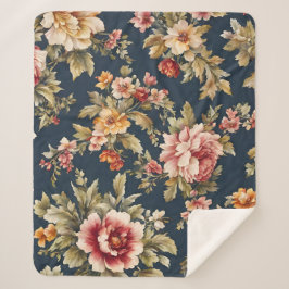 絶妙エレガント春の花。絵を描の シェルパブランケット