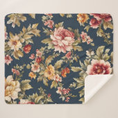 絶妙エレガント春の花。絵を描の シェルパブランケット (正面(横))