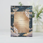 絶妙ゴールデンシャンデリア結婚フローラ 出欠カード (スタンド正面)