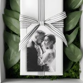 絶妙シックなミニマリストブラック&ホワイトイニシャル ギフトタグ