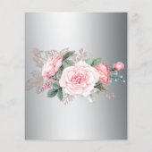 絶妙シルバーバジェットフローラ結婚式招待状 チラシ (裏面)