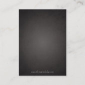 絶妙バロックブラック&シルバースクロールプレイスカード プレイスカード (裏面)