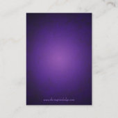 絶妙バロック紫スクロールプレイスカード プレイスカード (裏面)