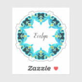 絶妙ビクトリアンなクラシックデザインあなた自身 シール (シート)