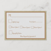 絶妙ボホドリームキャッチャー結婚式RSVP エンクロージャーカード (裏面)