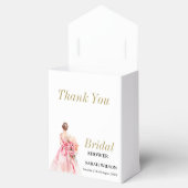 絶妙ミニマルな水の色結婚のブライダルシャワー フェイバーボックス (オープン)