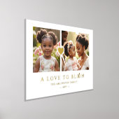 絶妙ロマンチックなゴールデンハート2写真ファミリー 箔ポスター (レイダウン)