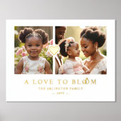 絶妙ロマンチックなゴールデンハート2写真ファミリー 箔ポスター (正面)