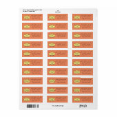 絶妙ロータスインサンキス差出人住所ラベル ラベル (フルシート)