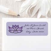 絶妙ロータスインパープル差出人住所ラベル ラベル (インサイチュ)