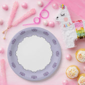 絶妙ロータスインパープル紙プレート ペーパープレート (パーティー)