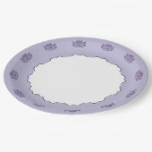 絶妙ロータスインパープル紙プレート ペーパープレート (アングル)