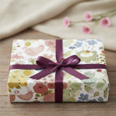 絶妙伝統フローラギフトラップコレクション ラッピングペーパーシート