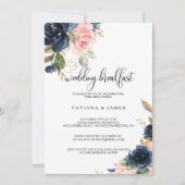 絶妙秋フローラ結婚ズブレックファースト 招待状 (正面)