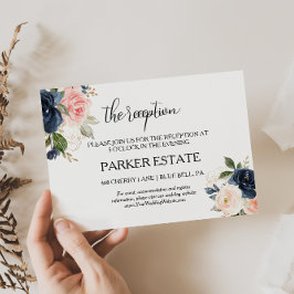 絶妙秋フローラ結婚式レセプションカード 招待状