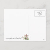 絶妙! イースター・リリー及び木の十字カード シーズンポストカード (裏面)