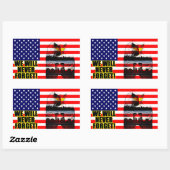 絶対に忘れ! 長方形シール (シート)