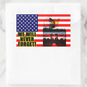 絶対に忘れ! 長方形シール (バッグ)