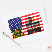 絶対に忘れ! 長方形シール (封筒)