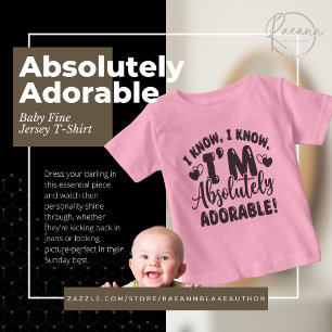 絶対に愛らしいベビー素晴らしジャージーTシャツ ベビーTシャツ
