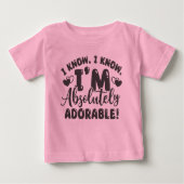 絶対に愛らしいベビー素晴らしジャージーTシャツ ベビーTシャツ (正面)