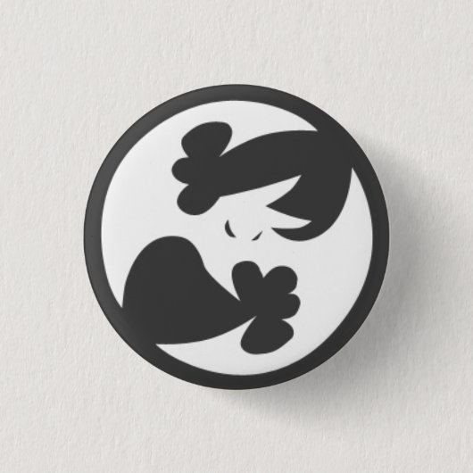 絶対に気の変 缶バッジ (正面)