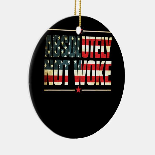 絶対に目を覚ましアンチ目覚めキャンセルカルチャー セラミックオーナメント (右)