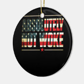 絶対に目を覚ましアンチ目覚めキャンセルカルチャー セラミックオーナメント (左)