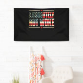 絶対に目を覚ましアンチ目覚めキャンセルカルチャー 横断幕 (インサイチュ)