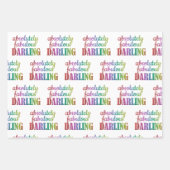 絶対に素晴らしいダーリングラッピング紙- Glam ラッピングペーパーシート (正面3)