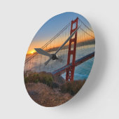 絶対に素晴らしい日の出 ラウンド壁時計 (傾斜)